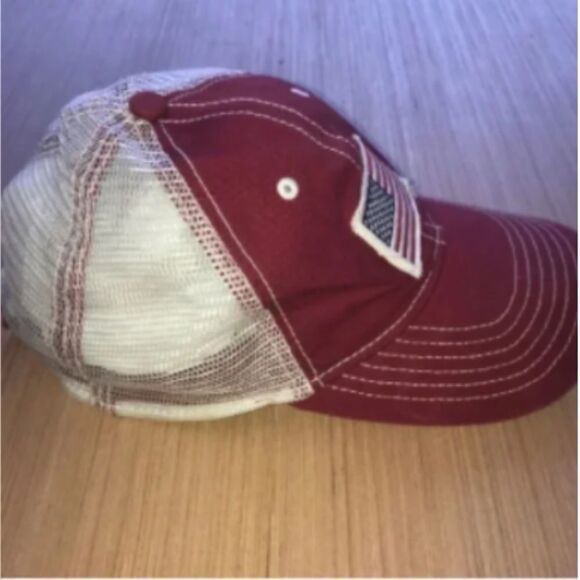 USA American Flag Red Baseball Trucker Hat - Picture 7 of 7
